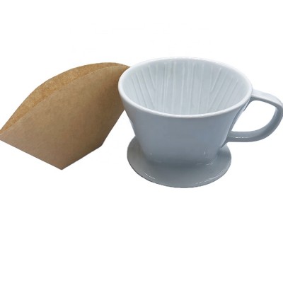 Pour Over High  sector  white Ceramic Coffee Dripper Coffee Filter Dripper